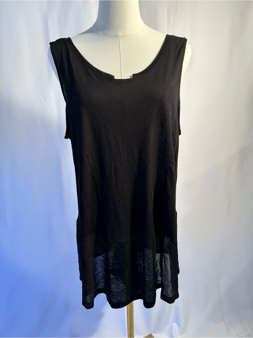 everleigh Black Sleeveless Longline Tank Top